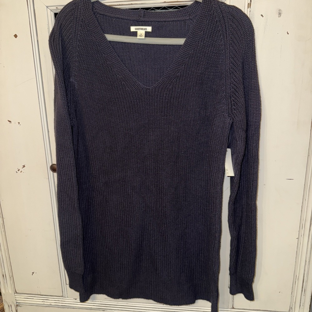 Medium‎ Good Threads V Neck Sweater Black New!